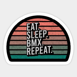 Vintage Retro Quote Eat Sleep Repaet Inspiration Sticker